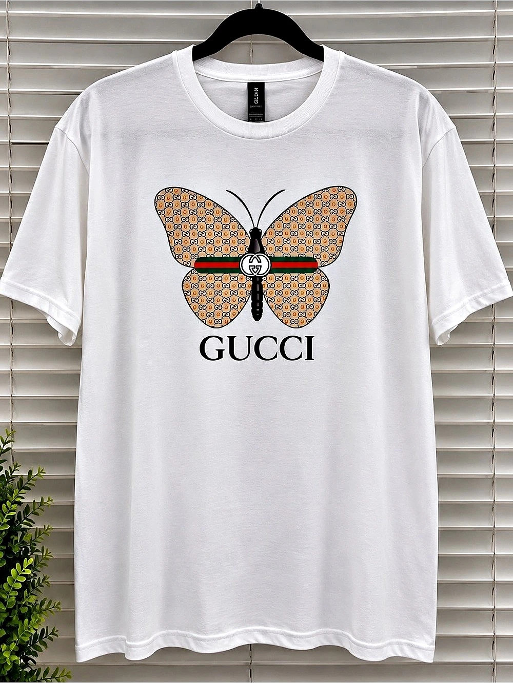 Butterfly Graphic Short Sleeve Tee in White